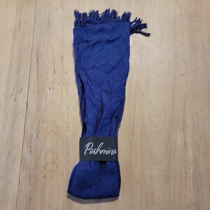 NWT Women’s Pashmina Blue Shawl 20 X‎ 60 100% Viscose